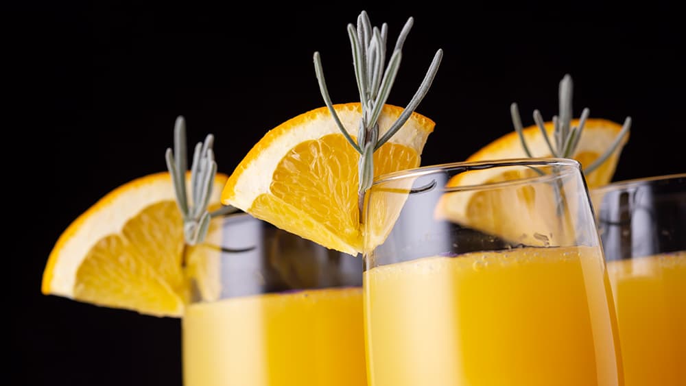 Image de verres à mimosa