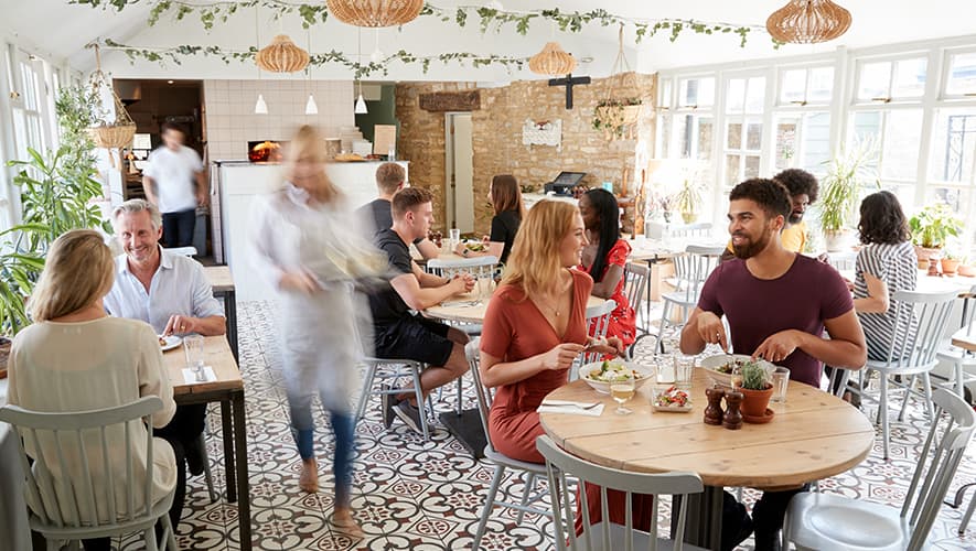 Photo de l'intérieur du restaurant de Val-Jalbert